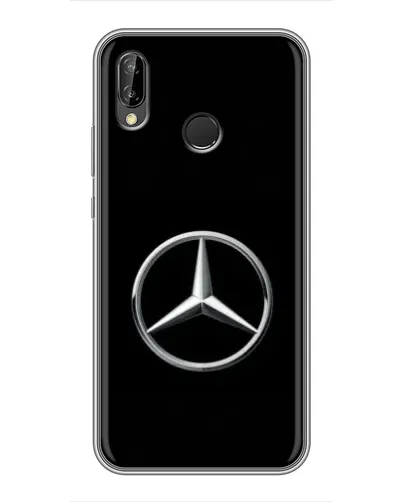 Чехол для Huawei P Smart 2019 с картинкой «Mercedes классический лого»