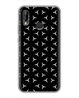 Чехол для Huawei P Smart 2019 с картинкой «Mercedes паттерн звезд»
