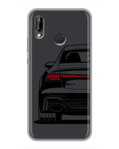 Чехол для Huawei P Smart 2019 с картинкой «Задняя часть Audi — арт»