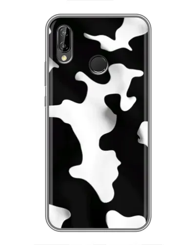 Чехол для Huawei P Smart 2019 с картинкой «Черно-белое пятно»