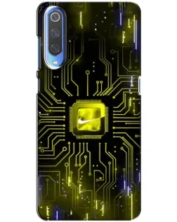 Чехол для Huawei P Smart 2020 с картинкой «Nike — золотая искра»