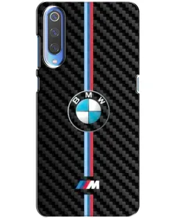 Чехол для Huawei P Smart 2020 с картинкой «Эмблема BMW и карбон»
