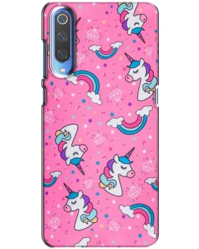 Чехол для Huawei P Smart 2020 с картинкой «Unicorn паттерн розовый»
