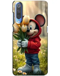 Чехол для Huawei P Smart 2020 с картинкой «Микки с тюльпанами»