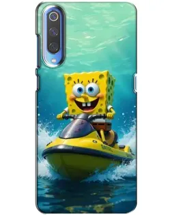 Чохол для Huawei P Smart 2020 з картинкою «Спанч Боб на гідроциклі»