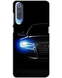 Чехол для Huawei P Smart 2020 с картинкой «Неоновый взгляд Audi»