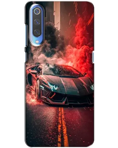 Чохол для Huawei P Smart 2020 з картинкою «Lamborghini червоний дим»