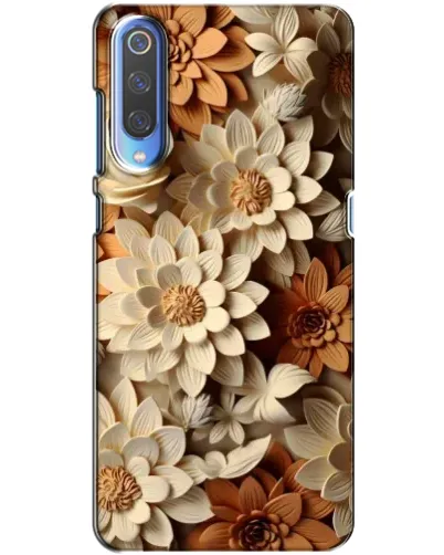 Чохол для Huawei P Smart 2020 з картинкою «Бежевий флористичний декор»