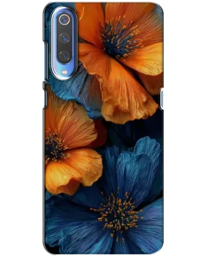 Чехол для Huawei P Smart 2020 с картинкой «Яркая сине-оранжевая флора» Чехол для Huawei P Smart 2020 с картинкой «Яркая сине-оранжевая флора»