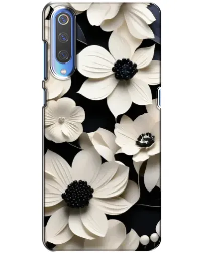 Чохол для Huawei P Smart 2020 з картинкою «Об'ємні білі квіти»