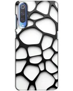 Чохол для Huawei P Smart 2020 з картинкою «Біла об'ємна сітка»