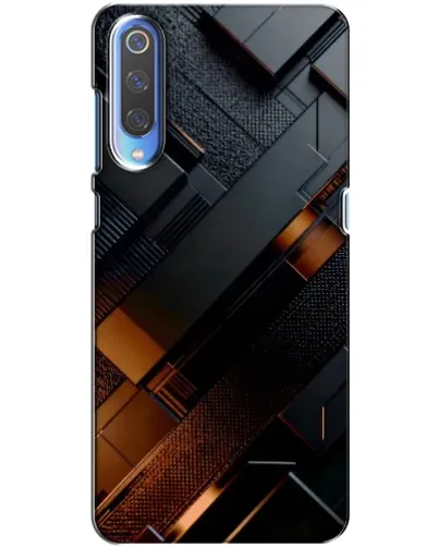 Чохол для Huawei P Smart 2020 з картинкою «Чорні геометричні блоки»