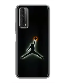 Чехол для Huawei P Smart 2021 с картинкой «Jordan Gradient Logo»
