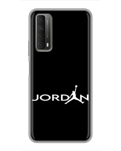 Чехол для Huawei P Smart 2021 с картинкой «Jordan White Logo» Чехол для Huawei P Smart 2021 с картинкой «Jordan White Logo»