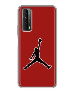 Чехол для Huawei P Smart 2021 с картинкой «Jordan Red Back»