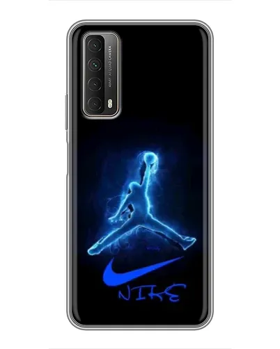 Чехол для Huawei P Smart 2021 с картинкой «Jordan Neon Blue» Чехол для Huawei P Smart 2021 с картинкой «Jordan Neon Blue»