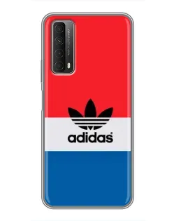 Чехол для Huawei P Smart 2021 с картинкой «Ретро блоки Adidas»
