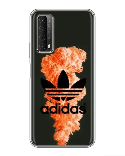 Чехол для Huawei P Smart 2021 с картинкой «Оранжевый дым Adidas» Чехол для Huawei P Smart 2021 с картинкой «Оранжевый дым Adidas»