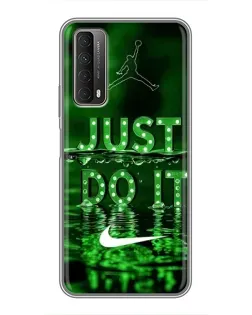 Чохол для Huawei P Smart 2021 з картинкою «Зелений неоновий Nike»