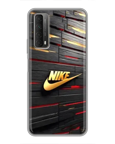 Чохол для Huawei P Smart 2021 з картинкою «Золотий Nike на металі»