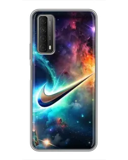 Чохол для Huawei P Smart 2021 з картинкою «Космічний Nike Swoosh»
