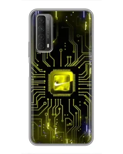 Чохол для Huawei P Smart 2021 з картинкою «Nike — золота іскра»