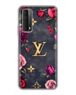 Чехол для Huawei P Smart 2021 с картинкой «Цветочный Louis Vuitton»