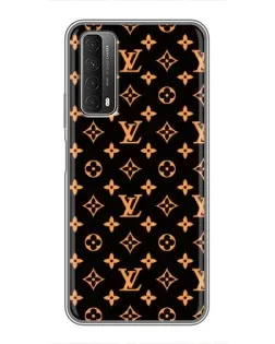 Чехол для Huawei P Smart 2021 с картинкой «Золотая монограмма LV»