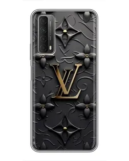 Чехол для Huawei P Smart 2021 с картинкой «Кожаная текстура LV»