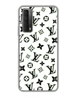 Чехол для Huawei P Smart 2021 с картинкой «Монохромный хаос LV»