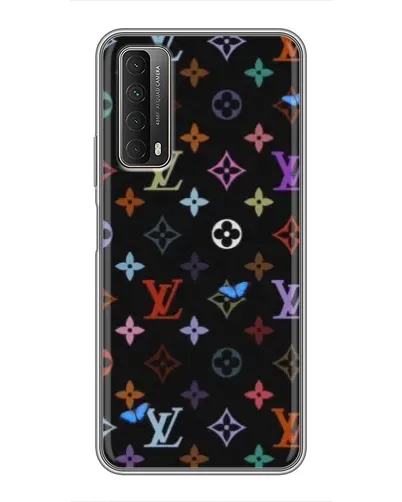 Чехол для Huawei P Smart 2021 с картинкой «Цветная монограмма LV» Чехол для Huawei P Smart 2021 с картинкой «Цветная монограмма LV»