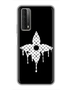 Чехол для Huawei P Smart 2021 с картинкой «Цветочная монограмма»