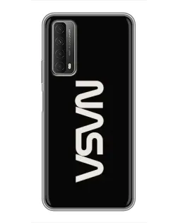 Чохол для Huawei P Smart 2021 з картинкою «NASA — вертикальний логотип»