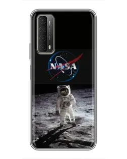 Чохол для Huawei P Smart 2021 з картинкою «Астронавт на Місяці»