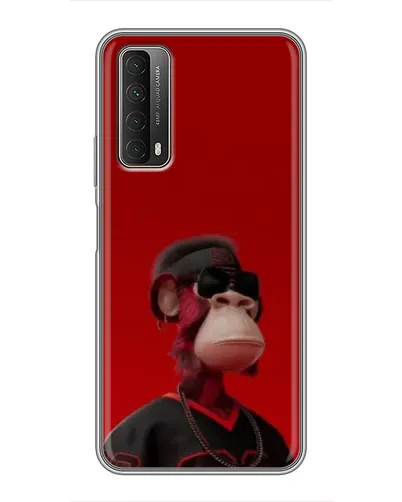 Чехол для Huawei P Smart 2021 с картинкой «Bored Ape в красном» Чехол для Huawei P Smart 2021 с картинкой «Bored Ape в красном»