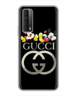 Чехол для Huawei P Smart 2021 с картинкой «Gucci — герои Disney»