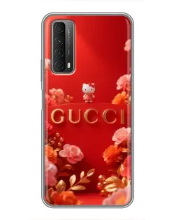 Чехол для Huawei P Smart 2021 с картинкой «Gucci — золотой сад»
