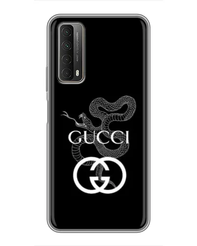 Чехол для Huawei P Smart 2021 с картинкой «Gucci — серебряная змея» Чехол для Huawei P Smart 2021 с картинкой «Gucci — серебряная змея»