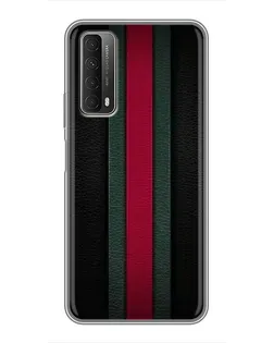 Чехол для Huawei P Smart 2021 с картинкой «Gucci — неоновая линия»