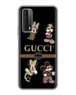 Чехол для Huawei P Smart 2021 с картинкой «Gucci — герои Disney и монограмма» Чехол для Huawei P Smart 2021 с картинкой «Gucci — герои Disney и монограмма»