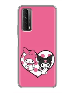 Чехол для Huawei P Smart 2021 с картинкой «Kuromi и My Melody»