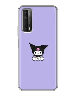 Чехол для Huawei P Smart 2021 с картинкой «Kuromi — фиолетовый минимализм»