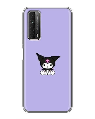 Чехол для Huawei P Smart 2021 с картинкой «Kuromi — фиолетовый минимализм» Чехол для Huawei P Smart 2021 с картинкой «Kuromi — фиолетовый минимализм»