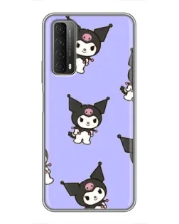Чехол для Huawei P Smart 2021 с картинкой «Паттерн с Kuromi»