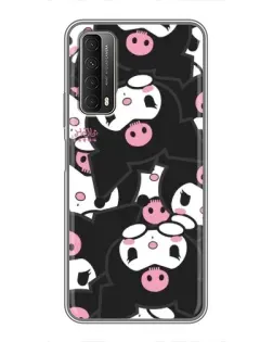 Чехол для Huawei P Smart 2021 с картинкой «Паттерн голов Куроми»