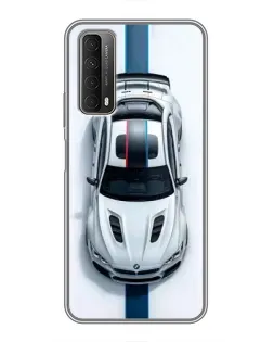 Чехол для Huawei P Smart 2021 с картинкой «Вид сверху — BMW M»