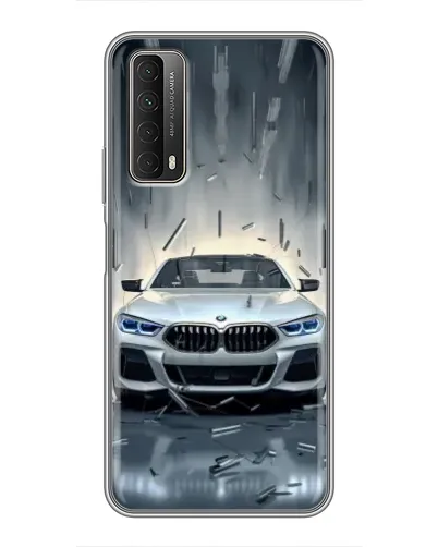 Чехол для Huawei P Smart 2021 с картинкой «BMW в свете фар» Чехол для Huawei P Smart 2021 с картинкой «BMW в свете фар»