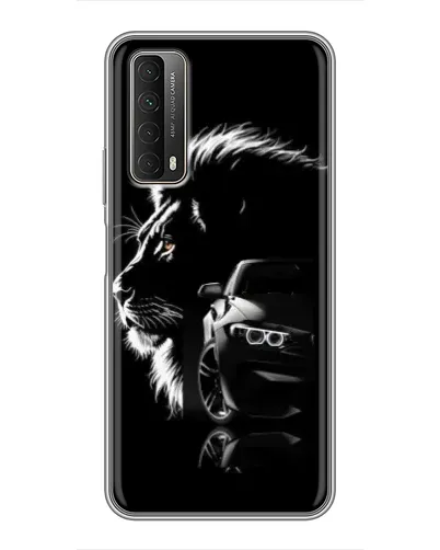 Чехол для Huawei P Smart 2021 с картинкой «BMW и лев» Чехол для Huawei P Smart 2021 с картинкой «BMW и лев»