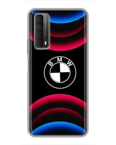 Чехол для Huawei P Smart 2021 с картинкой «Логотип BMW и неоновые дуги» Чехол для Huawei P Smart 2021 с картинкой «Логотип BMW и неоновые дуги»