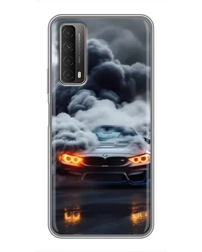 Чехол для Huawei P Smart 2021 с картинкой «BMW в дыму» Чехол для Huawei P Smart 2021 с картинкой «BMW в дыму»
